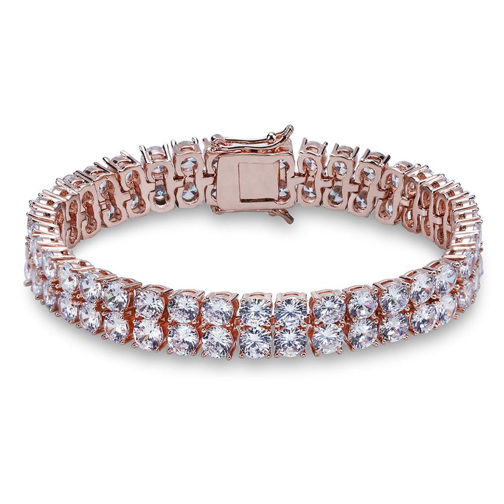 Tennis Bracelet 2 Rows AAA+ Cubic Zirconia Bracelets